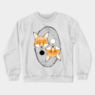 Yin yang foxes Crewneck Sweatshirt